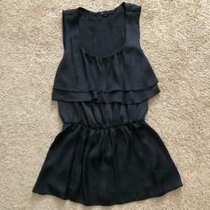 Satin-like peplum tank